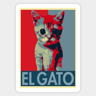 El Gato Hope Munchkin Kitty Sticker